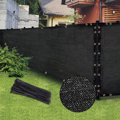 Privacy Sunshade Net For Fences - This Privacy Sunshade Net Can Be Directly Installed On Existing Fences, Killing Two Birds With One Stone. It Not Only Enhances The Privacy Of The Space But Also Provides You With A Comfortable Shaded Area. It Is An Innovative Fence Privacy Screen, Outdoor Sunshade Net, And Plant Sunshade Net.