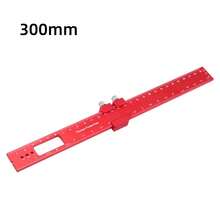 木工多功能尺，测量工具，精密铝合金T型尺，定位标记尺，16/20/30厘米量规和测量工具 DIY工具 - 紅色 - 查看 12