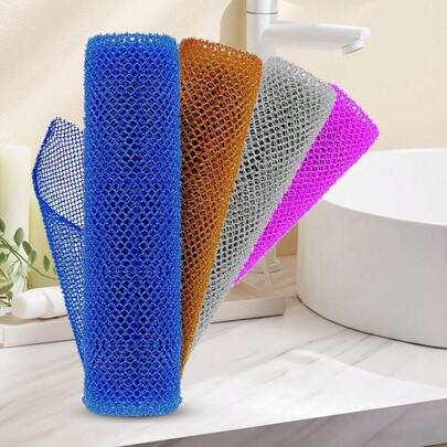 Net Sponge For Deep Exfoliation – 4 Pieces African Net Sponge Authentic, Exfoliating Washcloth, Long-Lasting Afric...