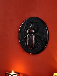 1件彩色甲虫系列装饰挂件,黑色椭圆形甲虫造型ABS树脂手工工艺品墙饰,昆虫爱好者、昆虫博物馆、主题派对装饰、家居墙饰的理想之选 - 彩色 - 查看 13