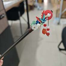 極簡風復古蝴蝶流蘇髮夾，仿烏木髮飾，適用於盤髮、髮髻延伸，髮飾髮夾，頭部飾品，適合夏季、度假、旅行、節慶、派對 - 彩色 - 查看 14