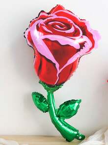 32 pièces Ensemble de ballons fleurs de rose grand format, ballon en forme de cœur "Je t'aime" de 18 po, ballons en latex métallique rouge et or pour la Saint-Valentin, les fiançailles, l'anniversaire, la fête des mères - Multicolore - Voir 4