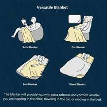 Sofa Blankets, Throw Blankets & Nap Blankets - 40x50 Inches - View 3