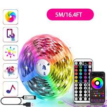 HBOWMDJIA 3ft-100ft Led Strip Lights With Music Sync Color Change, With App And 44 Key Remote Control, Timing Settings, Brightness Adjustment, Easy To Install, Led Lights Suitable For Bedroom, Room, Living Room, Home Decor, Halloween Party Party Atmosphere Decoration, Christmas Decor - Ánh sáng nhiều màu - Xem 13