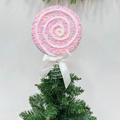 Christmas Lollipop Tree Topper With Spring Creative Candy Tree Hat Ornament For Home Office Party