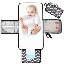 Portable Baby Changing Pad, Foldable Waterproof Diaper Changing Pad For Travel Baby Change Mat With Wipe-Pocket ...