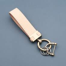 Leather Keychain Lanyard, Fashion Unisex Key Ring, Creative New H Car Key Chain, Zinc Alloy Key Chain