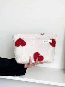 MEYOU FAIRY Makeup Bag, Portable Hand-Held Bag, Storage Bag, Toiletry Bag, Large Capacity Makeup Bag, Cosmetics Storage Tissue Storage, Essential Travel Bag, Storage Bag, Women's And Girls' Sanitary Napkin Storage Bag, Student Pencil Case, Inner Bag, Zip Cord Hand-Held Storage Bag, With Zipper