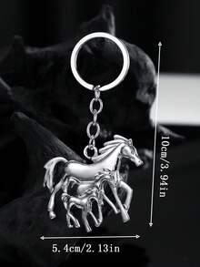 1pc Fashion European Hollow-Out Dual Accessories Dual-Color Fierce Leopard Head Keychain Pendant Ornament, Suitable For Men, Women, Couples, Car Keys, Luggage Decorative, Great Gift - Multicolor - View 26