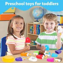 字母匹配玩具，计数玩具字母学习玩具，适合 18 个月以上的幼儿男孩女孩字母分类和匹配游戏，幼儿园精细运动技能玩具，适合 3 4 5 岁（部分零件随机发送）儿童圣诞袜、字母游戏、男孩儿童玩具、儿童圣诞袜、儿童玩具、儿童圣诞袜、磁性砖块、字母玩具、幼儿女孩圣诞袜、儿童玩具、玩具、儿童圣诞袜