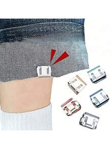 Shorten The Pants Legs With Invisible Fixing Clips, Prevent Dragging At The Pant Legs, Hide The Buckle Leg Closure Device Without Seams, And Prevent The Pants Legs From Dragging On The Ground With Rolled Edge Buckles - Khuy măng sét nam - Xem 5