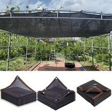 [Outdoor Activity Special Sunshade Net]Featuring Quick Assembly And Disassembly As Well As Strong Sunshade Capability, This Sunshade Net Is A Reliable Outdoor Sunshade Net. It Can Provide Shade For Temporary Event Venues, And Its Large-Area Coverage Can Also Be Used As A Plant Sunshade Net And A Privacy Fence Screen, Ensuring Comfort And Privacy For Activities. - Black - View 9