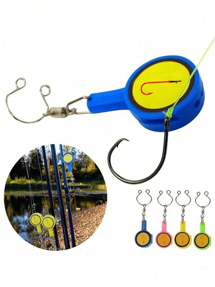 Fishing Knot Tying Tool | Prevents Fish Hook Injuries | Easy Knotting | Cool Gadget Essential For Fishing Enthusiasts | Ice Fishing, Fly Fishing | Beginner Fishing Accessories | Fingernail Knot Tying Tool - Multicolor - View 1