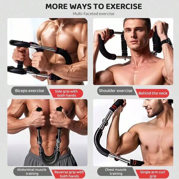 Arm Exerciser – Adjustable Chest Expander For Upper Body Strength Training – Works Biceps, Triceps, Should...