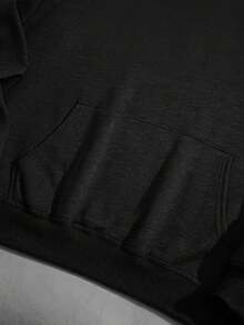 Japanese Style Racing Car With Red Sun And Shrine Background Men's Hoodie Fleece Lined For Warmth Anime Print Design Lazy Casual Campus Style - 黑色 - 查看 6