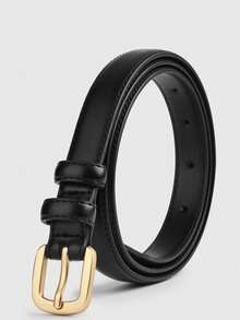 Fashionable Genuine Leather Skinny Belt, Decorative Belt For Photo Shoot, High-Quality Waist Belt Suitable For Jeans - Multicolor - View 7
