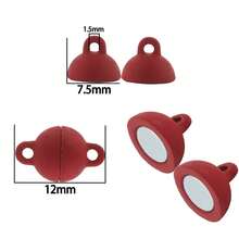 5Set Round Magnetic Clasps Stainless Steel Ball Shape Connectors For Jewelry Making DIY Leather Bracelet Accessories - Magnetic Clasps - View 13