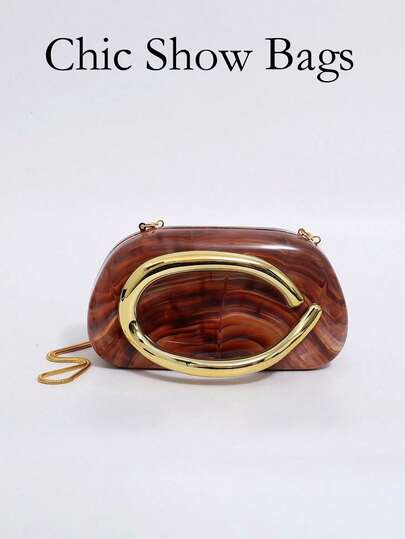 Acrylic Bag Dinner Clutch Bag Shoulder Crossbody Bag Wedding Cheongsam Fashion Women's Bag