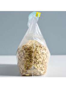 10个装食品保鲜袋，自封袋（拉链和图案随机），蔬菜肉类保鲜工具，冰箱除臭储物配件，食品储藏室衣柜谷物储物袋，燕麦和大豆储物袋，厨房收纳整理，带盖功能，母亲节礼物，送给妈妈 - 密封保鮮袋 - 查看 6