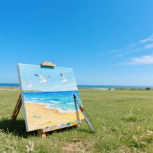 1pc Squirrel Hair & 1pc Purple Mink Hair Professional Watercolor Portable Painting Brushes, Art Supplies For Watercolor, Acrylic, Gouache, Oil Painting And Crafts - High Quality Art Brushes For Artists Who Value Tool Quality And Comfort - one-size - View 9