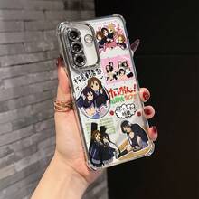 Funda de Teléfono Ligera Anime Linda Chica Y2K Compatible con 26/A36/A55/A35/A06/A16/A24/A34/A54/A15/A05S/A25/A23/A33/A53/A73/A13 4G/5G a Prueba de Golpes Cubierta Protectora de Gel Suave Transparente - Mezcla de colores - Ver 4