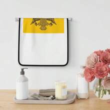 - Toallas de mano con la bandera de la iglesia ortodoxa griega - Secado rpido, toallas de microfibra de terciopelo coral, altamente absorbentes, uso como hotel, bao, ducha, toalla de mano, 16 - Toallas de mano negras - 16x28 pulgadas - Ver 8