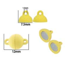 5Set Round Magnetic Clasps Stainless Steel Ball Shape Connectors For Jewelry Making DIY Leather Bracelet Accessories - Magnetic Clasps - View 17