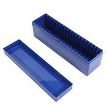 塑料硬币收纳盒，硬币整理盒，适用于NGC、PCGS、PMG及其他高级评级硬币，20格硬币架，仅含盒子 - 彩色 - 查看 11