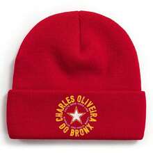 Charles Oliveira  Brazilian Boxer From The Bronx, Training In Guarujá, S O Paulo, Brazil Winter Beanie For Men Women Soft Warm Knit Hat Ski Stocking Cuffed Cap - 紅色 - 查看 1