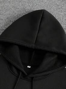 Sudadera con capucha de manga larga para hombre con estampado de estilo oscuro de  y las Reliquias de la Muerte de Warner Bros. - Negro - Ver 4