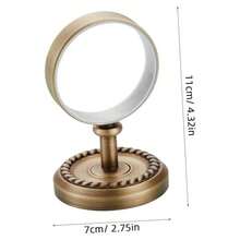 Portacepillos De Dientes De Pared Estante Doble Ventosa Prctico Decoracin Bao - Como se muestra - Ver 7