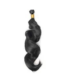 1~6 Bundles 14~22 Inch Black Loose Wave Bundles Extensions Synthetic Heat-Resistant Hair Extensions For Women DIY Hairstyle - Black - View 12