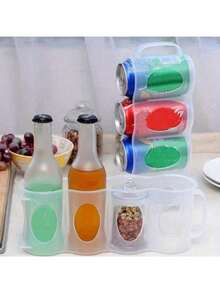 Beer Soda Drink Can Storage Box Kitchen Fridge Drink Bottle Holder Fridge Refrigeration Tools Home Organizer Rack Shelf 1PC - Transparent - View 3