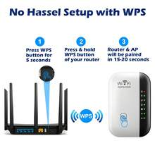 300Mbps WiFi Signal Repeater And Expansion Amplifier - An Amplifier That Enhances Network Range, Compatible With Major Brands, American Plugs, 110V-240V, Network Signal Amplifier | Modern Wireless Repeater | Durable Black Casing - 彩色 - 查看 8