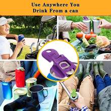 6PCS Colorful Can Tab Openers & Leak-Proof Drink Covers – One-Hand Soda Can Opener And Reusable Protector Caps For Beer, Soda, And Aluminum Cans