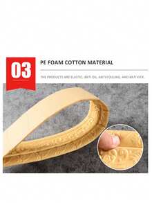 3D Walls Edging Self-Adhesive 3D Walls Edging Strip, Flexible Wall Borders Frame Peel And Stick Trim Molding, Waterproof Wall Edgings Strip Home 91 * 3.15in - Vàng - Xem 5