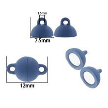 5Set Round Magnetic Clasps Stainless Steel Ball Shape Connectors For Jewelry Making DIY Leather Bracelet Accessories - Magnetic Clasps - View 14