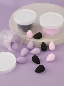 RANCAI 10个迷你化妆海绵，适用于粉底、散粉、遮瑕膏、眼影、高光、修容，价格实惠，是理想的圣诞礼物，化妆品，化妆工具，经济实惠，礼品，女士礼物，圣诞礼物 - 彩色 - 查看 7