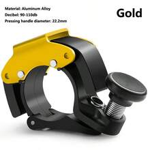 SHIZIWANGRI جرس دراجة جبلية 100ديسيبل، صفارة مقبض قابلة للسحب، جرس دراجة طريق، صفارة من الفولاذ المقاوم للصدأ، ملحقات دراجة متينة وخفيفة الوزن، 4 خيارات لون - جرس 100 ديسيبل - مشاهدة 9