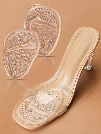 1双女士跖骨垫，后跟垫，足底减震垫，舒适通用尺寸，适用于女士鞋