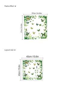 1片/2片/3片装 - 墙贴 - [绿色植物，粉色动物树] PVC自粘可移除墙贴，适用于托儿所、儿童房、游戏室或教室 - 可爱创意墙面装饰，适用于任何空间