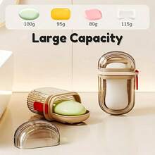 2 Pieces Travel Toothbrush & Soap Holder Set - Portable 3-In-1 Mouthwash Cup, Leak-Proof And Easy To Clean, Suitable For Travel And Home Use, Get Ready For Your Next Adventure - A Must-Have For Christmas And Halloween - Multicolor - View 12