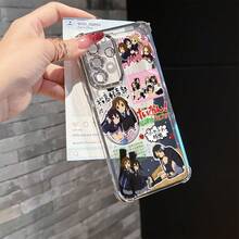 Funda de Teléfono Ligera Anime Linda Chica Y2K Compatible con 26/A36/A55/A35/A06/A16/A24/A34/A54/A15/A05S/A25/A23/A33/A53/A73/A13 4G/5G a Prueba de Golpes Cubierta Protectora de Gel Suave Transparente - Mezcla de colores - Ver 5