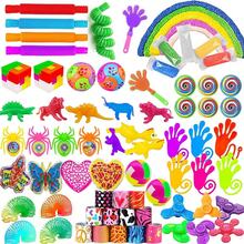 75件装派对礼品袋填充物套装，圣诞节圣诞袜填充物，课堂散装，宝箱嘉年华奖品，皮纳塔袋填充物，成人派对用品 - 薄荷藍 - 查看 13