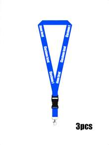 Custom Text ID Badge Lanyard, Personalized ID Badge Holder Strap With Detachable Clasp, Neck Strap Keychain For Keys And Phone, 20.47 Inches/52cm - Multicolor - View 18