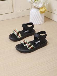 1 Pair New Colorful Design Soft Bottom Casual Outdoor Sandals For Toddlers & Infants - Multicolor - View 2