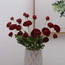 四头仿真莲花，家居装饰假花，室内仿真花装饰，多头仿真花 - 彩色 - 查看 15