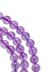 VE 1 Stück hochwertiges S925 Silber Natürlicher Amethyst Mehrschicht Armband, mit geschnitzter Amethyst Pixiu Perle, kombiniert mit weißem Quarz & gelbem Phantomquarz, zieht Wohlstand & Glück an, reinigt Energie, balanciert 7 Chakren, Natürlicher Kristall Armband für Frauen, Mehrschicht Energie Schmuck. Farbe des Schmucks variiert - Armband - View 4