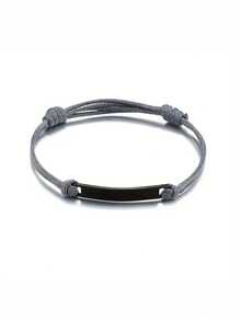 1 Pieza de pulsera de acero inoxidable personalizada con grabado láser. Es un regalo de uso diario adecuado tanto para hombres como para mujeres. Es simple, casual, personalizable y único. Es un regalo ideal para él/ella, novio, novia, padre, madre, miembros de la familia y amigos en aniversarios, cumpleaños y ceremonias de graduación. - Multicolor - Ver 14