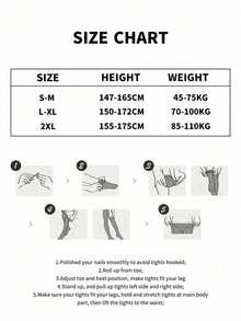 1 Pair New Double-Layer Warm Thick Tights, Suitable For Autumn/Winter Wear. Great For Women Traveling, Shopping, Valentine's Day Events Or Other Occasions - Black - View 5